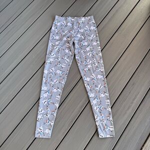 Disney Frozen Olaf Snowman Women’s Full Length Leggings‎ Size Medium